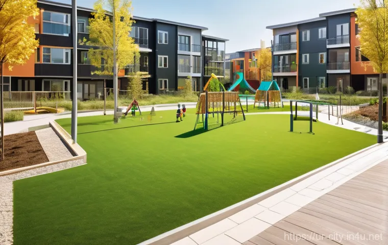 도시계획 실무에서의 시뮬레이션 활용 - **Intelligent Traffic & Public Transport Hub:** A bustling but incredibly efficient urban transport ...